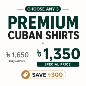 Choose Any 3 Premium Cuban Shirts