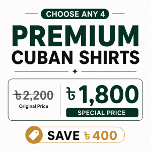 Choose Any 4 Premium Cuban Shirts